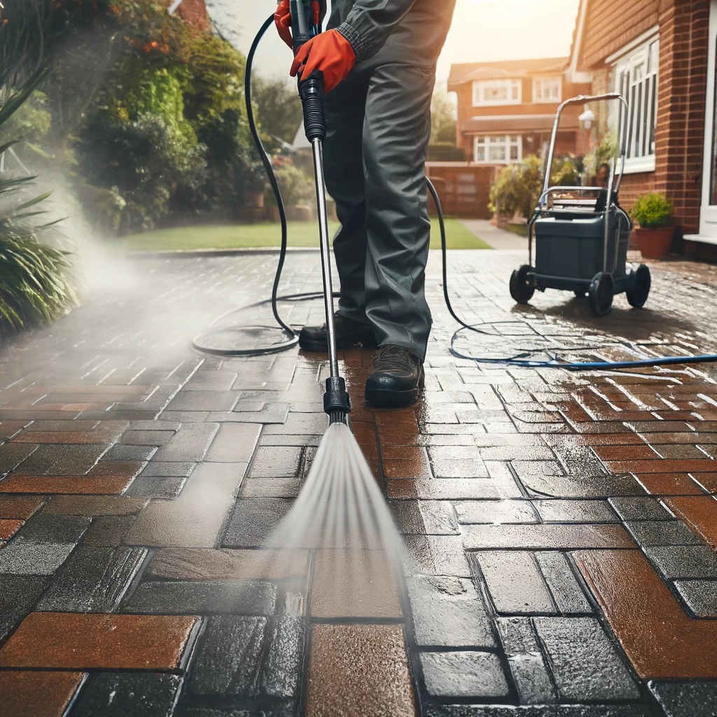 G.P.W Exterior Cleaning, Hertfordshire. Services: Driveway Jet Washing. Professional jet washing that not only cleans but re-sands block paving to keep your driveway looking new and well-maintained.