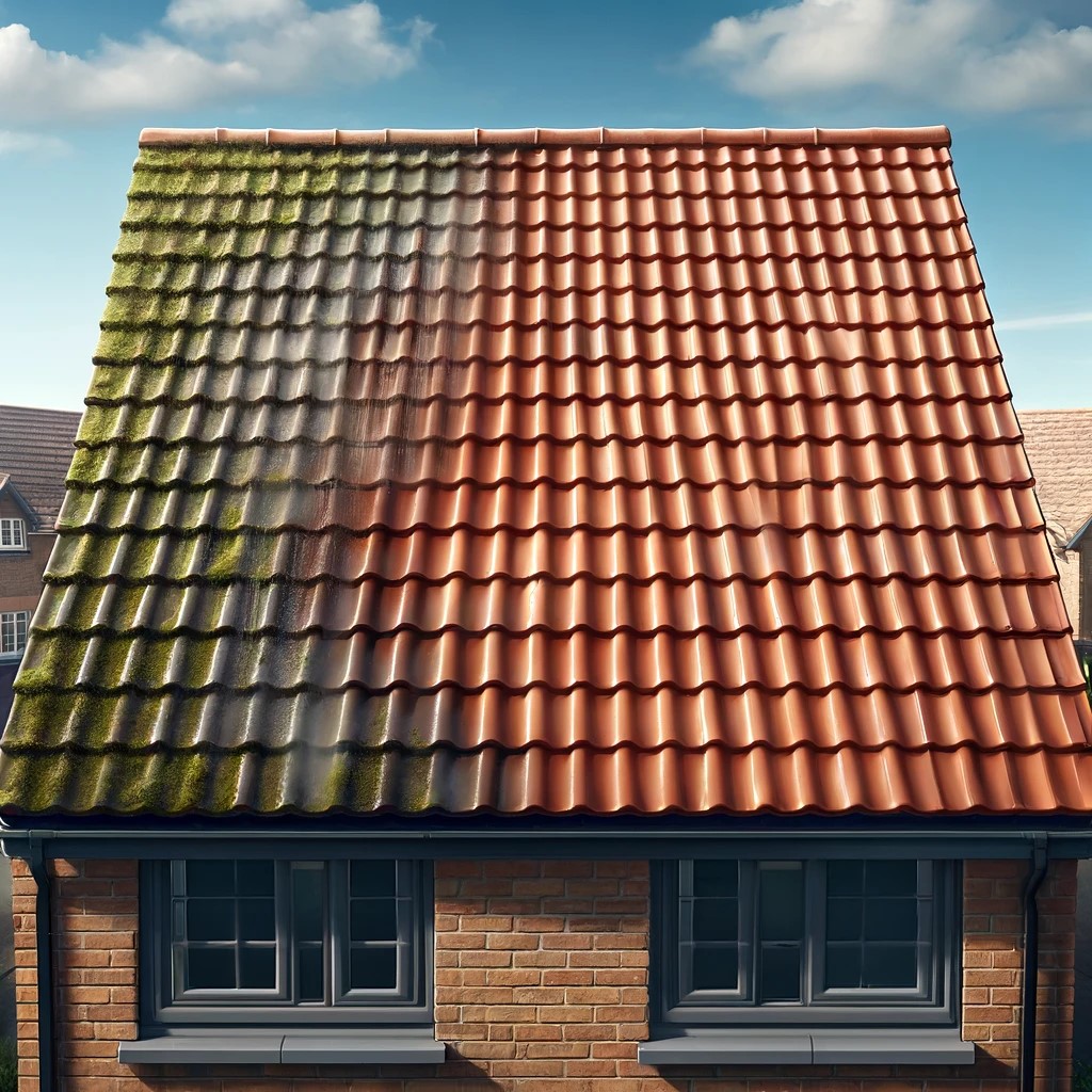 G.P.W Exterior Cleaning, Hertfordshire. Services: Roof Cleaning and Biocide Treatment. Thorough cleaning to remove moss and algae, followed by biocide treatment that prevents future growth and protects your roof’s integrity.